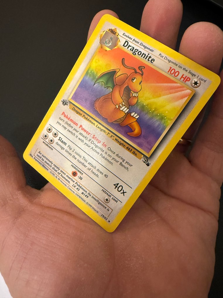 Pokémon - 1 Card - Dragonite First edition - WOTC - Fossil #2.1
