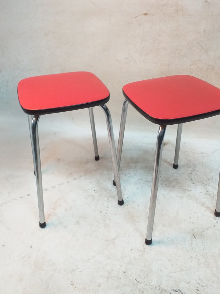 Stool - Chrome - two vintage stools #4.3