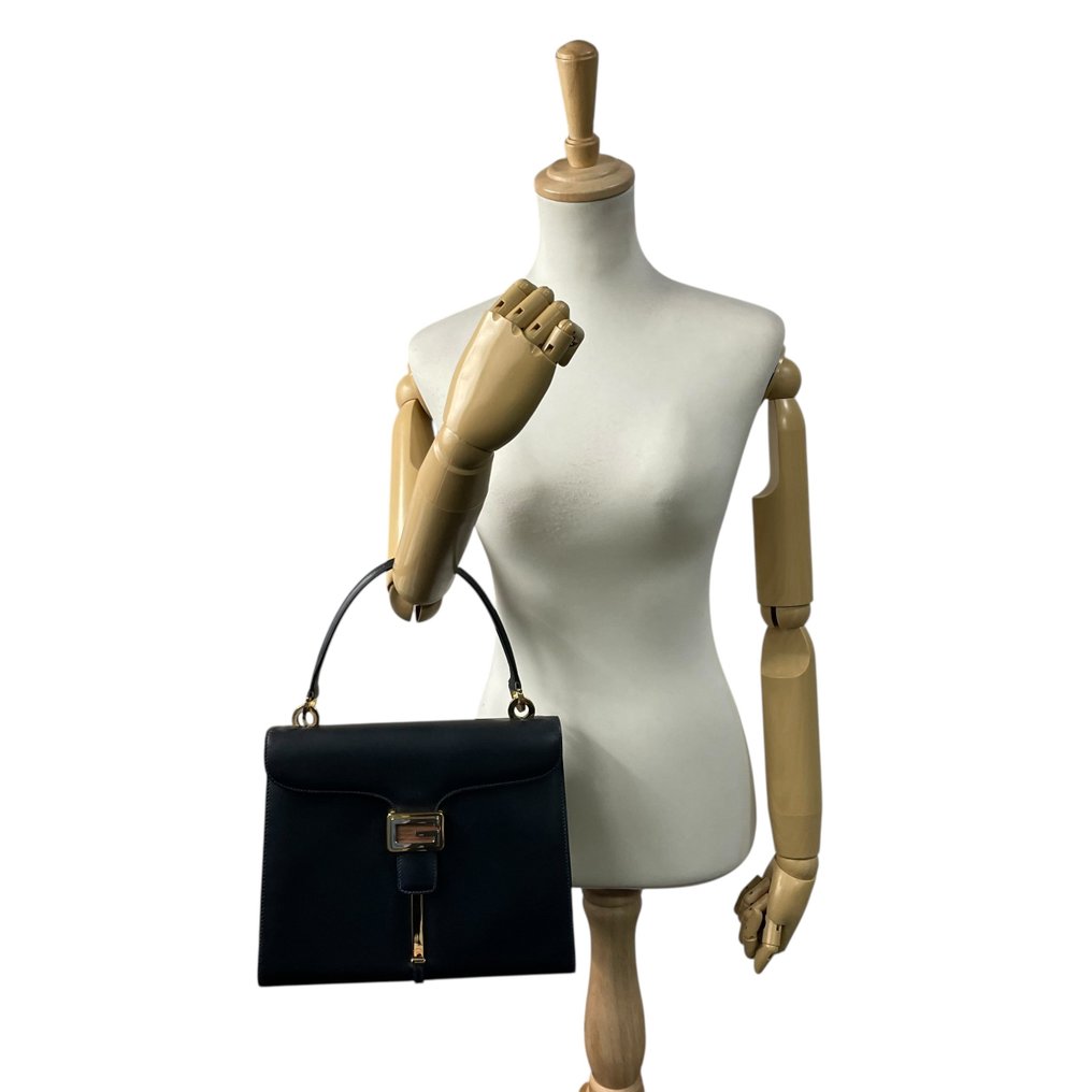 Gucci - Vintage Top Handle Handbag with Wood G Clasp - Τσάντα #3.2