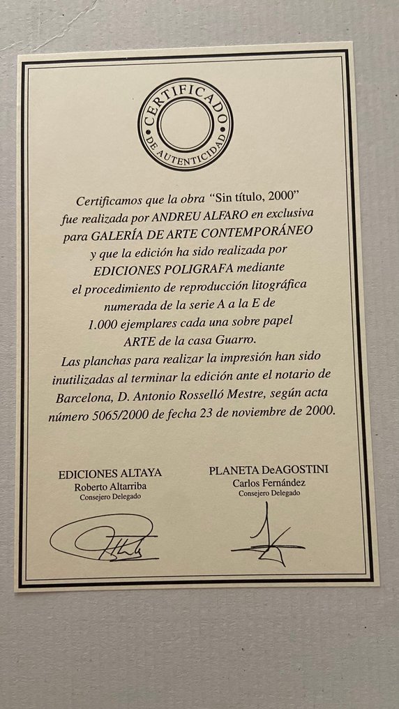 Andreu Alfaro (1929-2012) - Sin título, 2000 #3.2