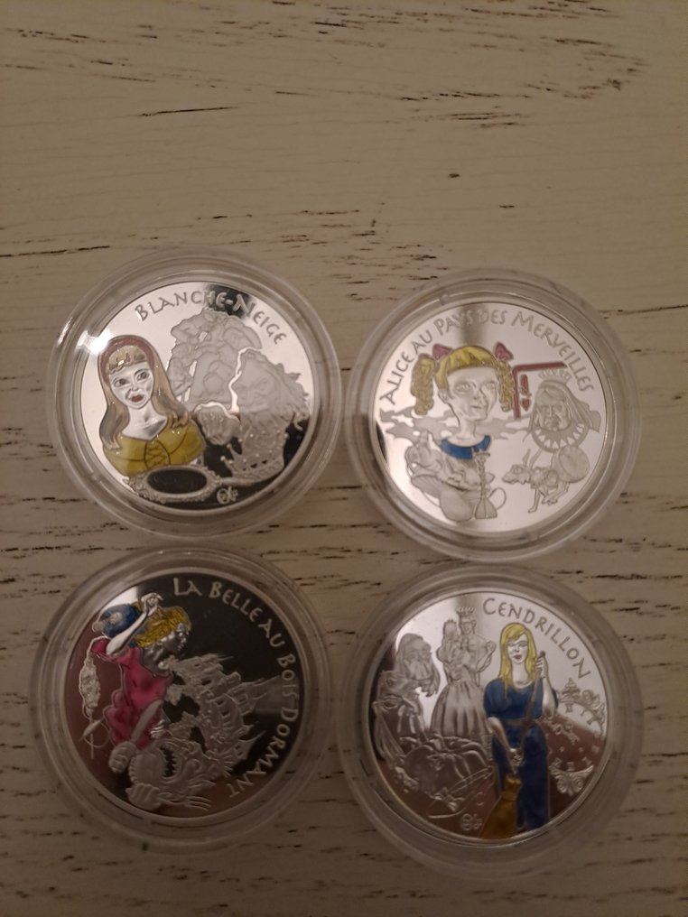 Γαλλία. 1 1/2 Euro 2002/2003 "Disney" (4 monnaies) Proof  (χωρίς τιμή ασφαλείας) #1.0