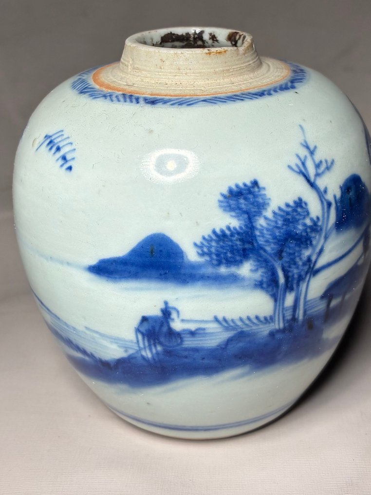 Petit Pot à Gingembre - Bleu & Blanc(不设底价出售) - 瓷器 - 中國 - 清康熙(1662-1722) #4.3
