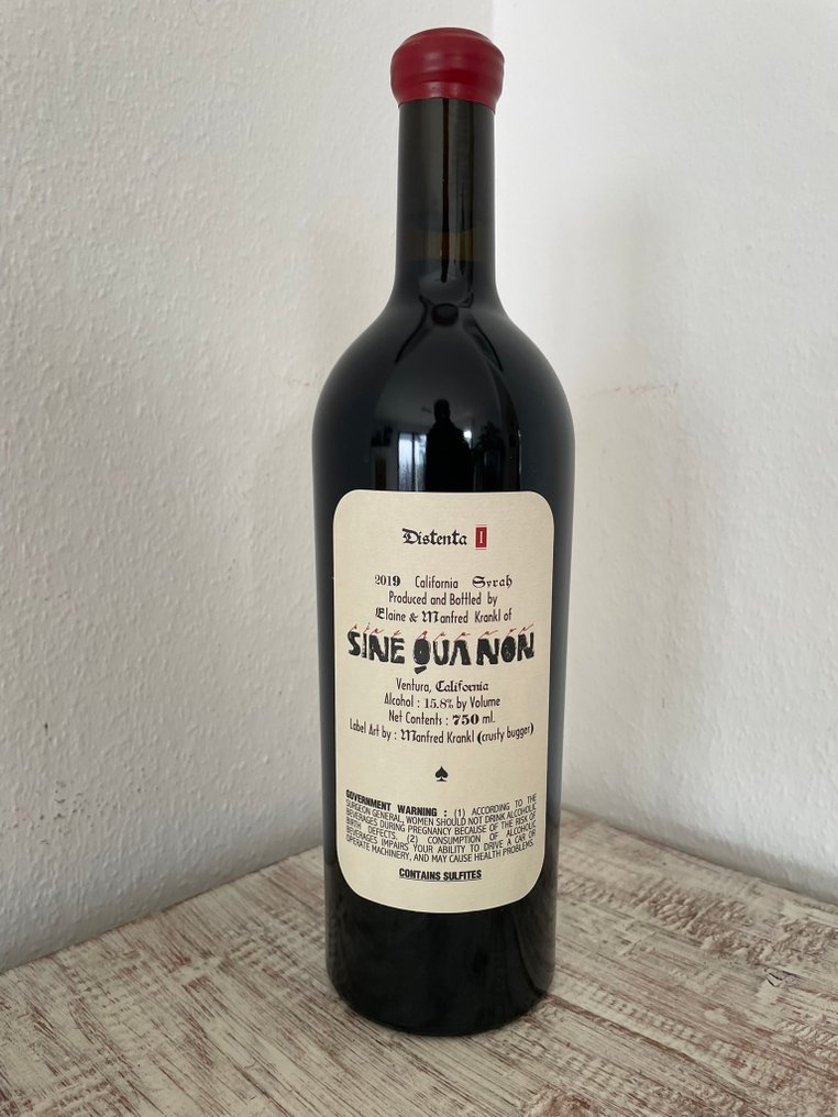 2019 Sine Qua Non Distenta - Napa laakso - 1 Pullo (0.75L) #1.0