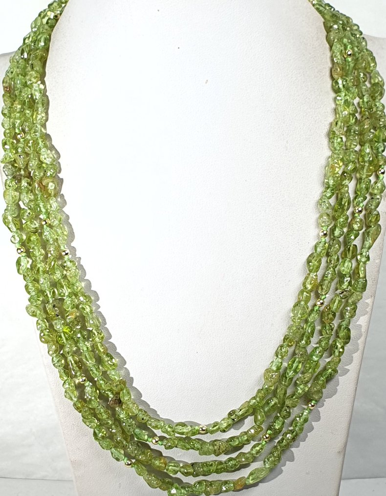 Peridoto - 一流品质 - 自我控制、信任与精神真理 - 925纯银扣环 - 非常 - 项链 #3.2