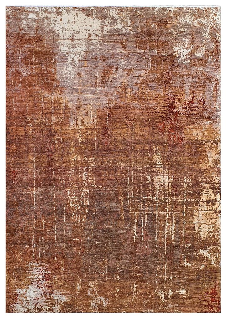 Χειροποίητο διακοσμητικό χαλί σχεδιαστή από μαλλί και μετάξι – Πολύ λεπτό – Νέο - Χαλί - 428 cm - 303 cm #1.0