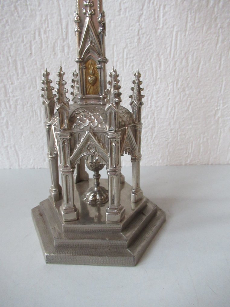  十字架 - 粗鋅 - 20世纪早期 - Neo Gotisch kruis - 45 cm  #4.3