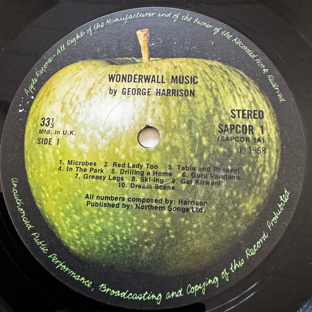George Harrison - Wonderwall Music [first UK pressing] - LP - Erstpressung - 1968 #3.2