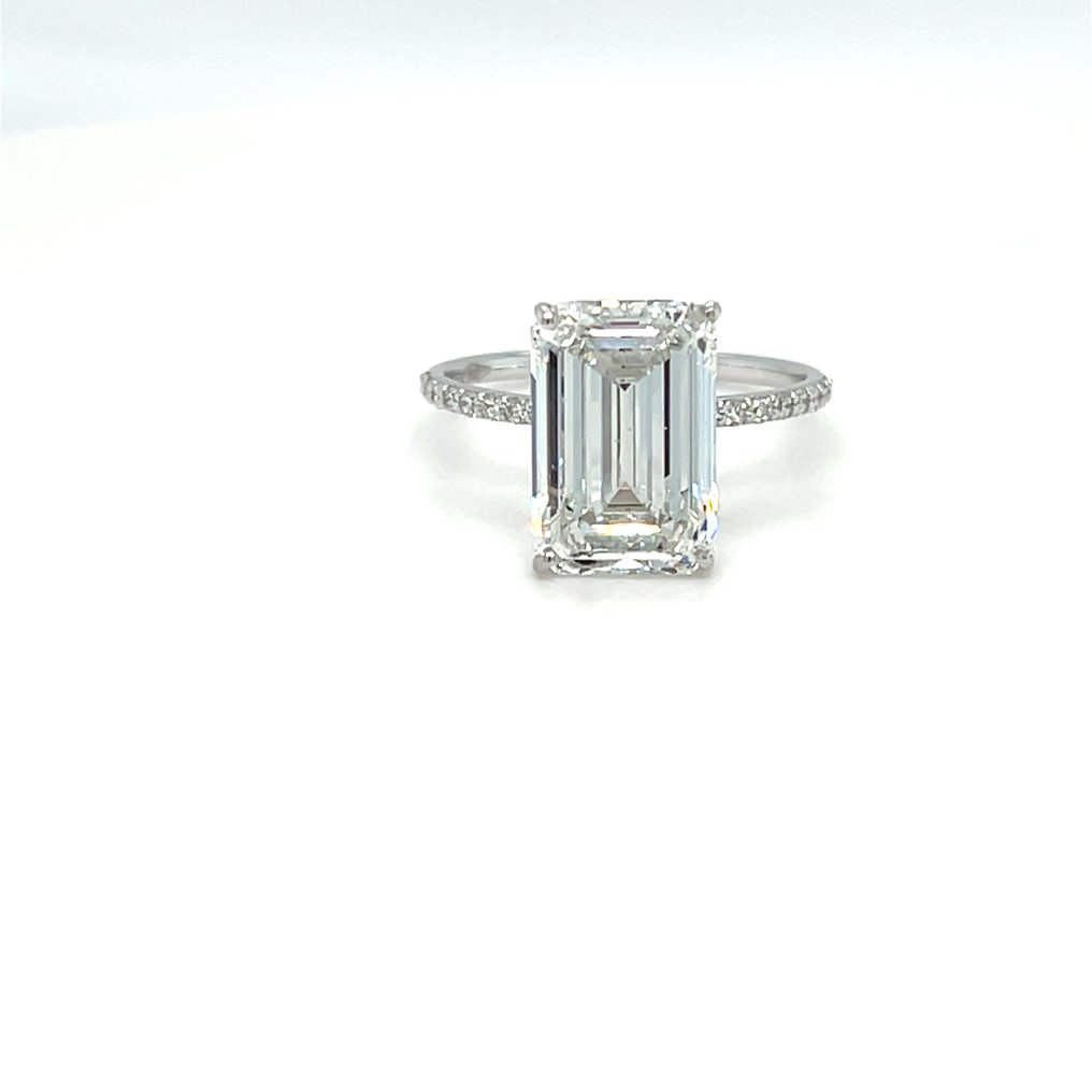 Δαχτυλίδι - 14 καράτια Λευκός χρυσός -  3.08ct. tw. Διαμάντι (Εργαστηριακής καλλιέργειας) - Διαμάντι #2.1