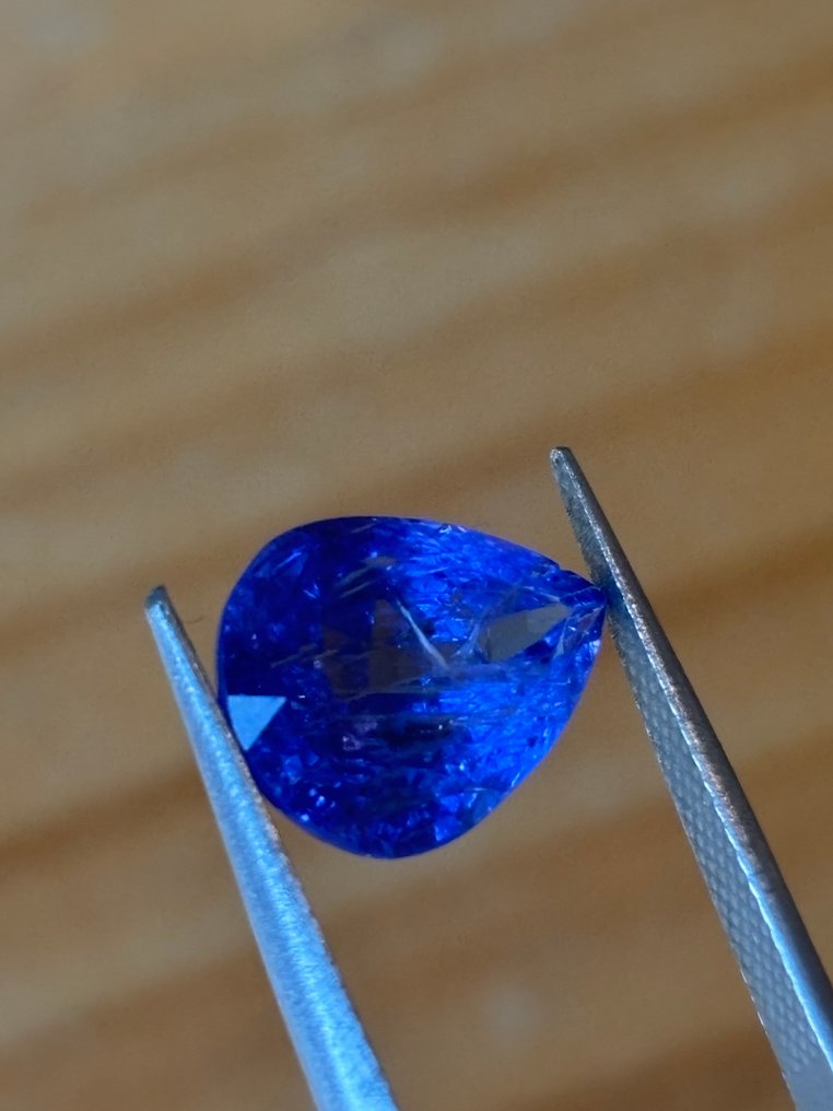 1 pcs Blå, Violet Tanzanit - 4.57 ct - International Gemological Institute (IGI) #3.2