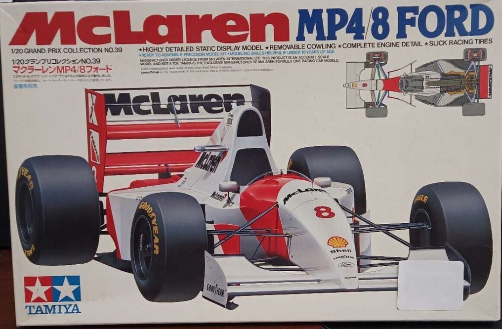 Tamiya 1:20 - Σπορ αυτοκίνητο μοντελισμού - McLaren MP4/8 Ford #1.0