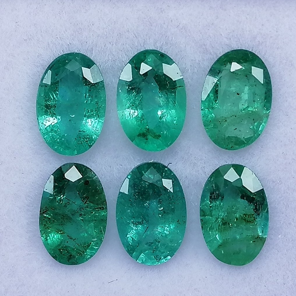 6 pcs  绿色 祖母绿  - 2.34 ct - 西班牙宝石学院（IGE） #1.0