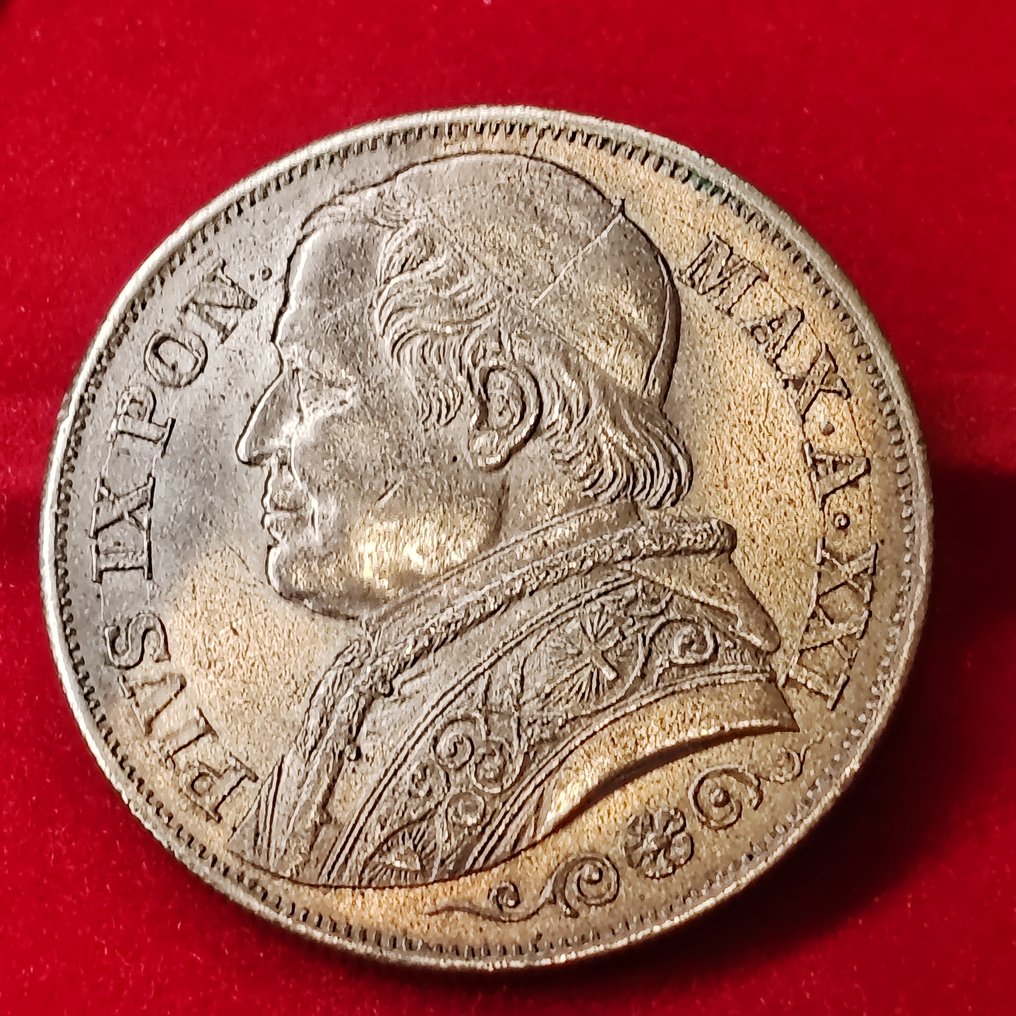 Italy, Papal State Pio IX. 2 Lire 1866  (χωρίς τιμή ασφαλείας) #1.0