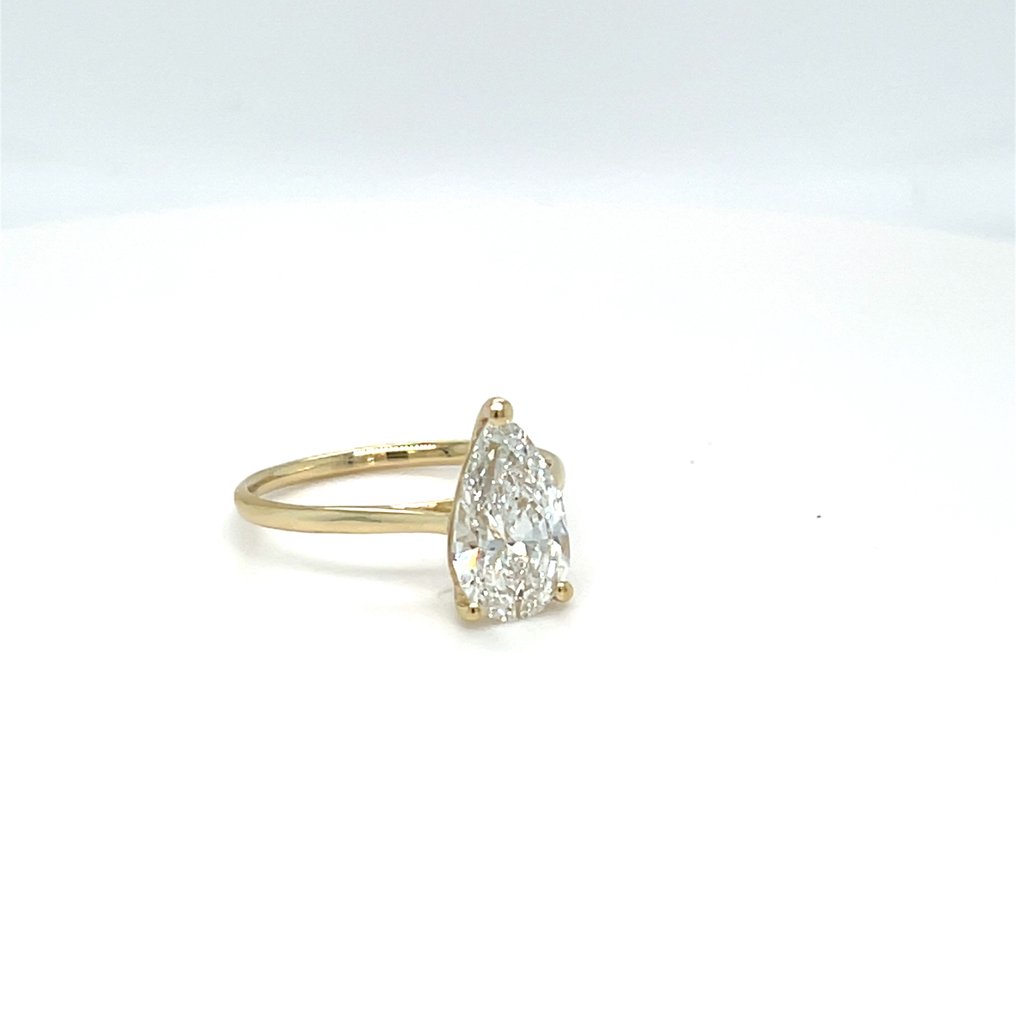 没有保留价 - 戒指 - 14K包金 黄金 -  2.03ct. tw. 钻石 (实验室培育) #2.1