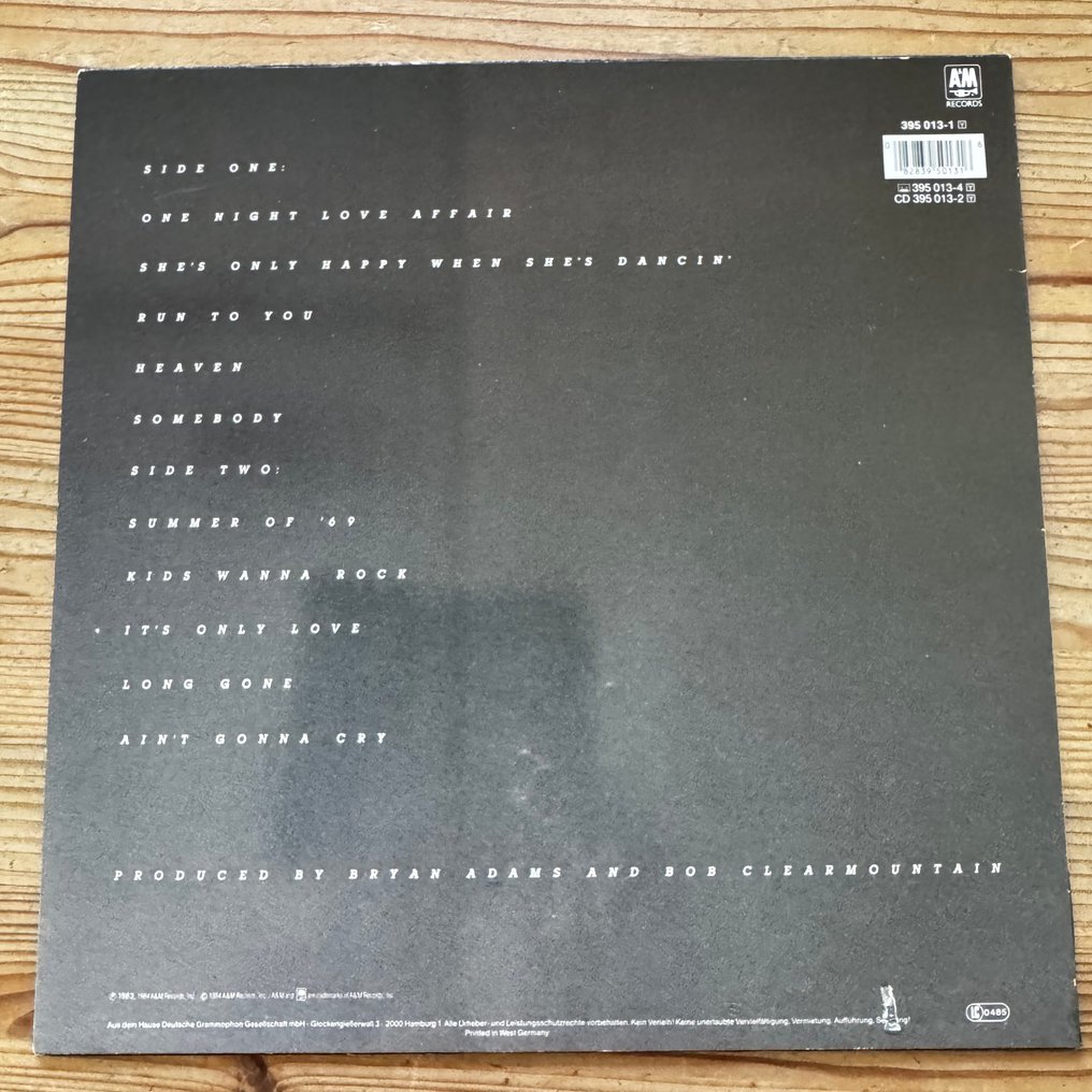 Bryan Adams - 4 great records - Titluri multiple - Albume LP (mai multe articole) - 1981 #2.1