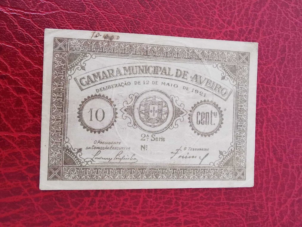 Portugal. - 1, 2, 4, 5 and 10 Cent - 1921 - Aveiro  (Sin precio de reserva) #1.0