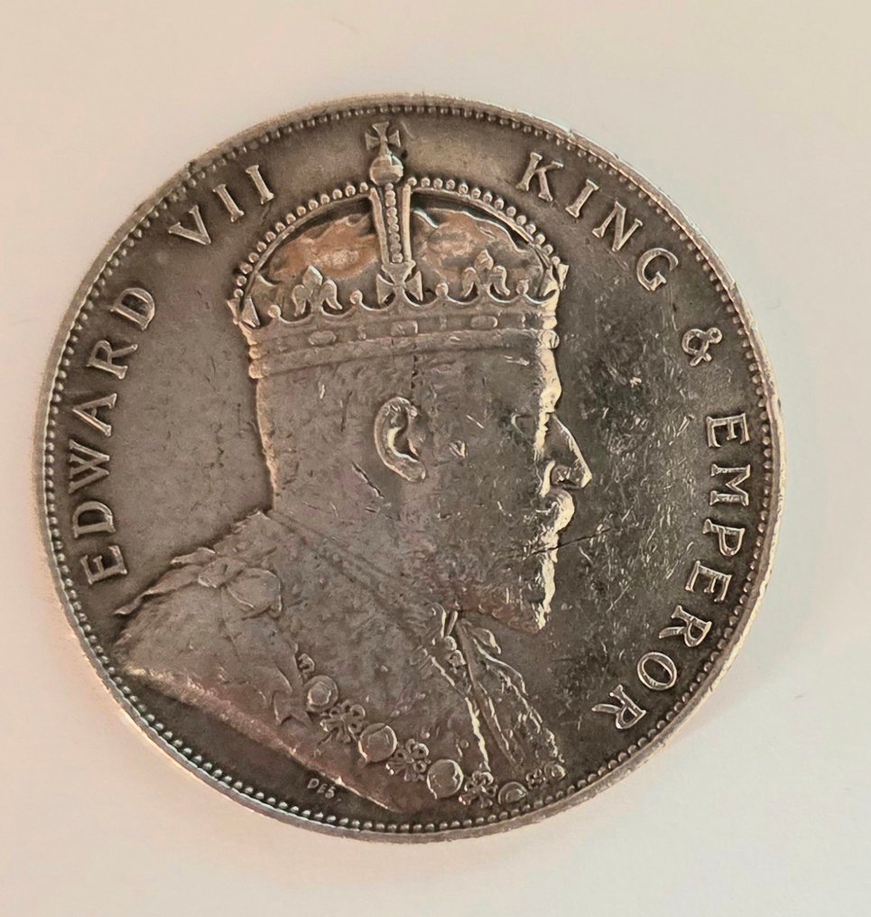 Straits Settlements. Edward VII. 1 Dollar 1907  (No reserve price) #4.3