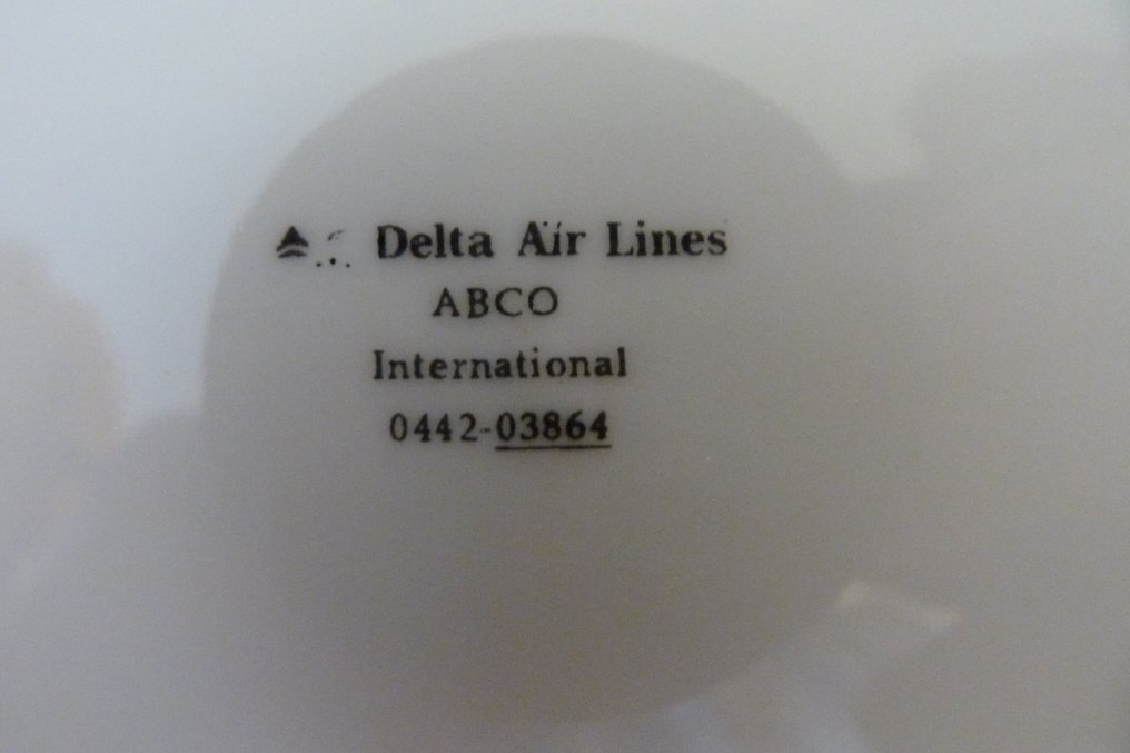 ABCO International - Serving plate (12) - 12 assiettes de la compagnie delta air lines - Porcelain #4.3