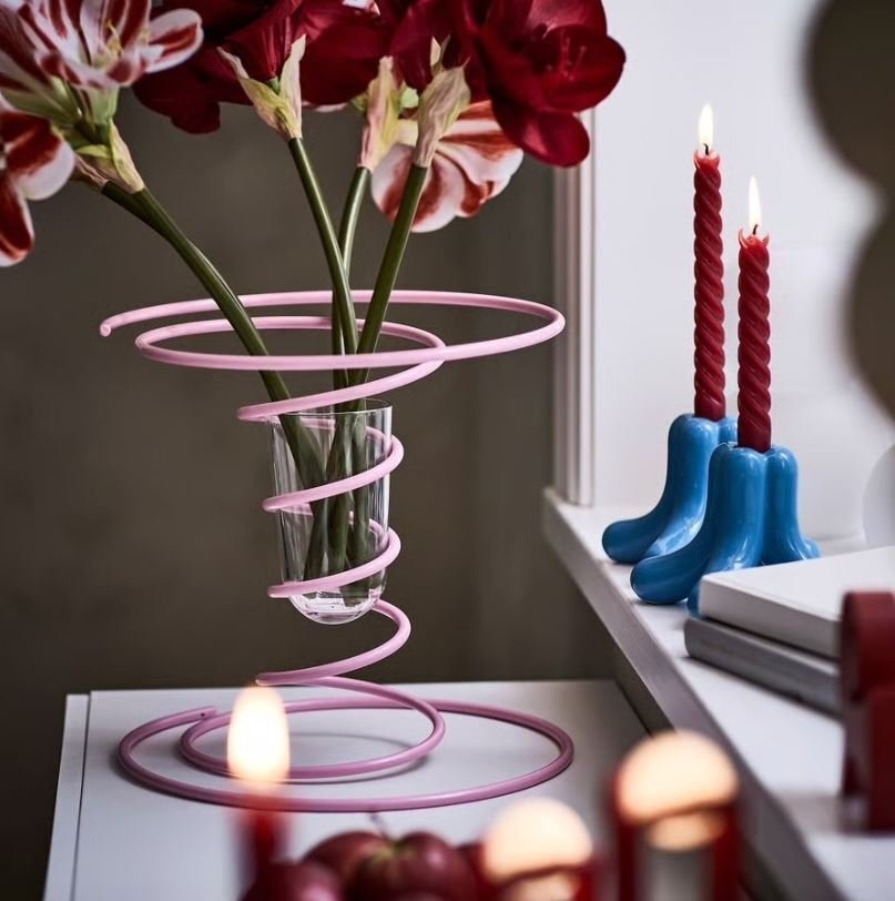 IKEA - Gustaf Westman - 花瓶 -  VINTERFINT  - 玻璃, 金屬 - 复古灯 #4.3