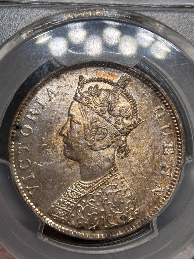 英屬印度. 維多利亞. 1 Rupee 1862 PCGS MS63 (沒有保留價) #2.1
