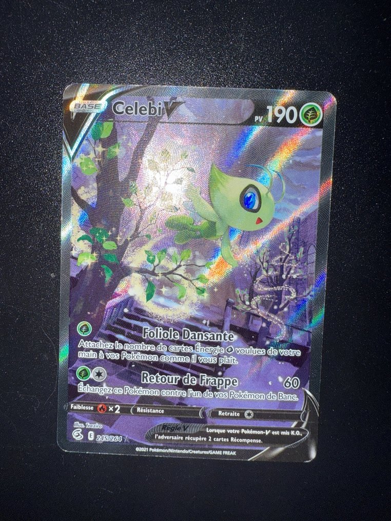Pokémon - 1 Card - Celebi 245/264 Full kunst, Folie, Alternativ kunst - Sword & Shield - Fusion Strike #1.0