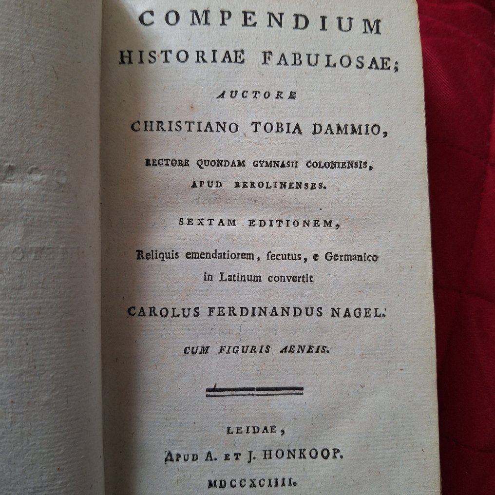 C. T. Dammio - Compendium historiae fabulosae - 1794 #1.0