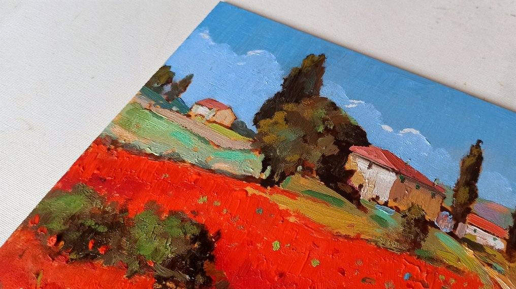 Andrea Borella (1946) - Tuscany landscape - In the summer #3.2