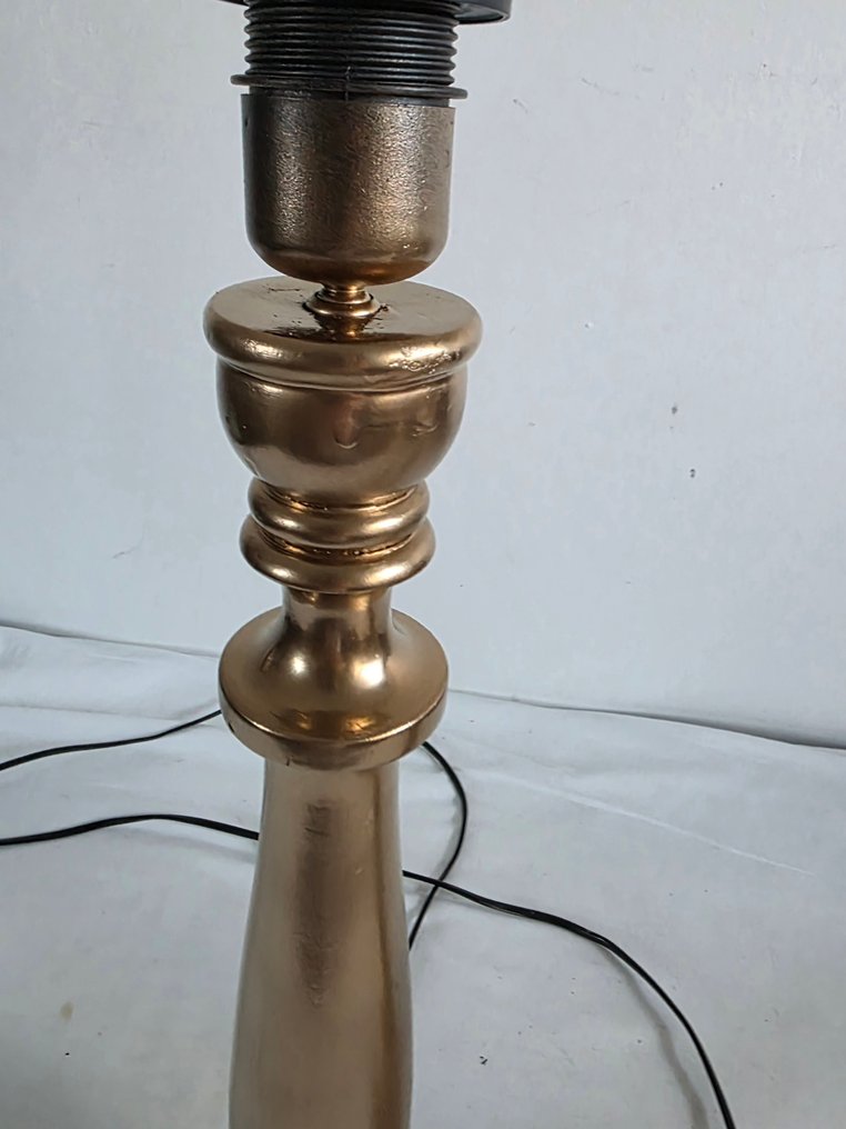 Lampe de table (2) - Plaqué or, Bois #4.3