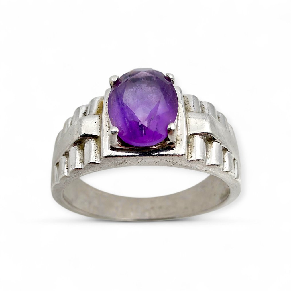 χωρίς τιμή ασφαλείας - Harry Ivens - Δαχτυλίδι Ασημί - Amethyst (Πιστοποιημένο) #4.3