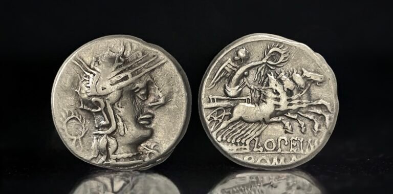 Ρωμαϊκή Δημοκρατία. L. Opeimius, 131 a.C.. Denarius Rome #1.0