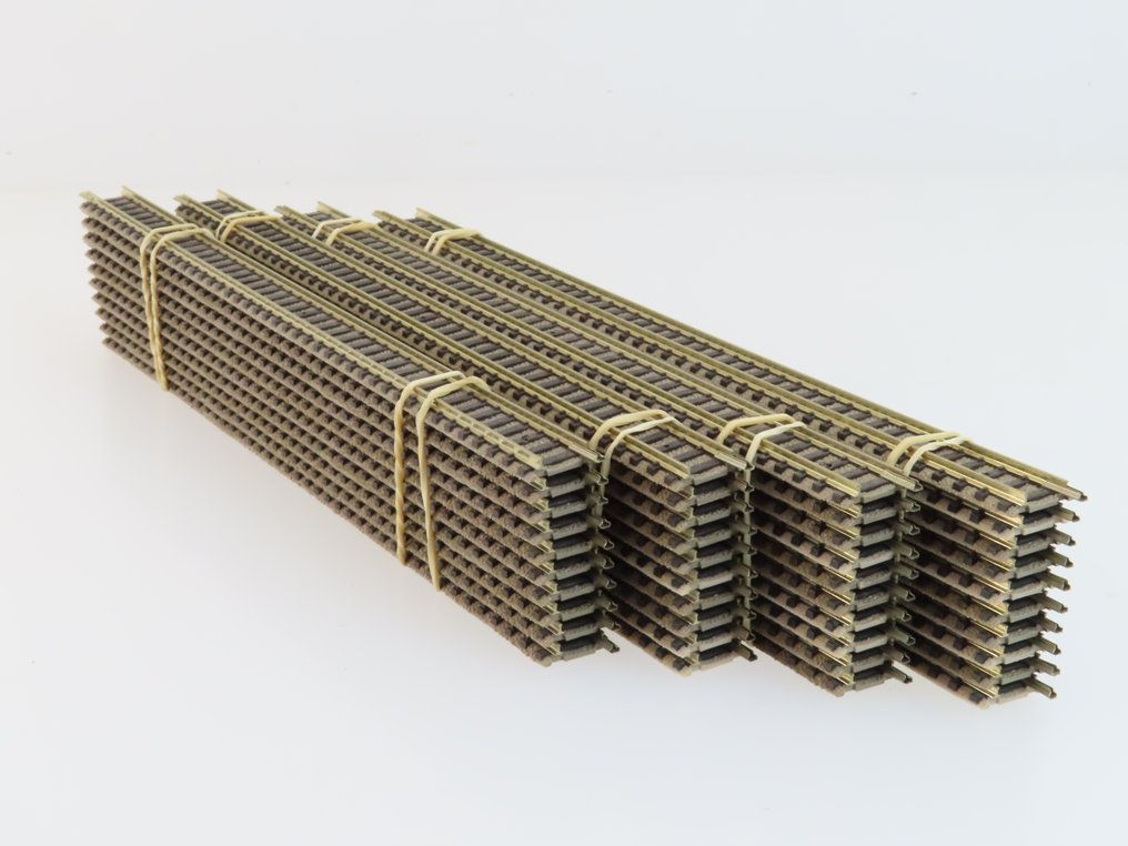 Fleischmann N - 9100 - Binari di modellini di treni (40) - 40x elementi di binario diritti 222mm, Piccolo #3.2