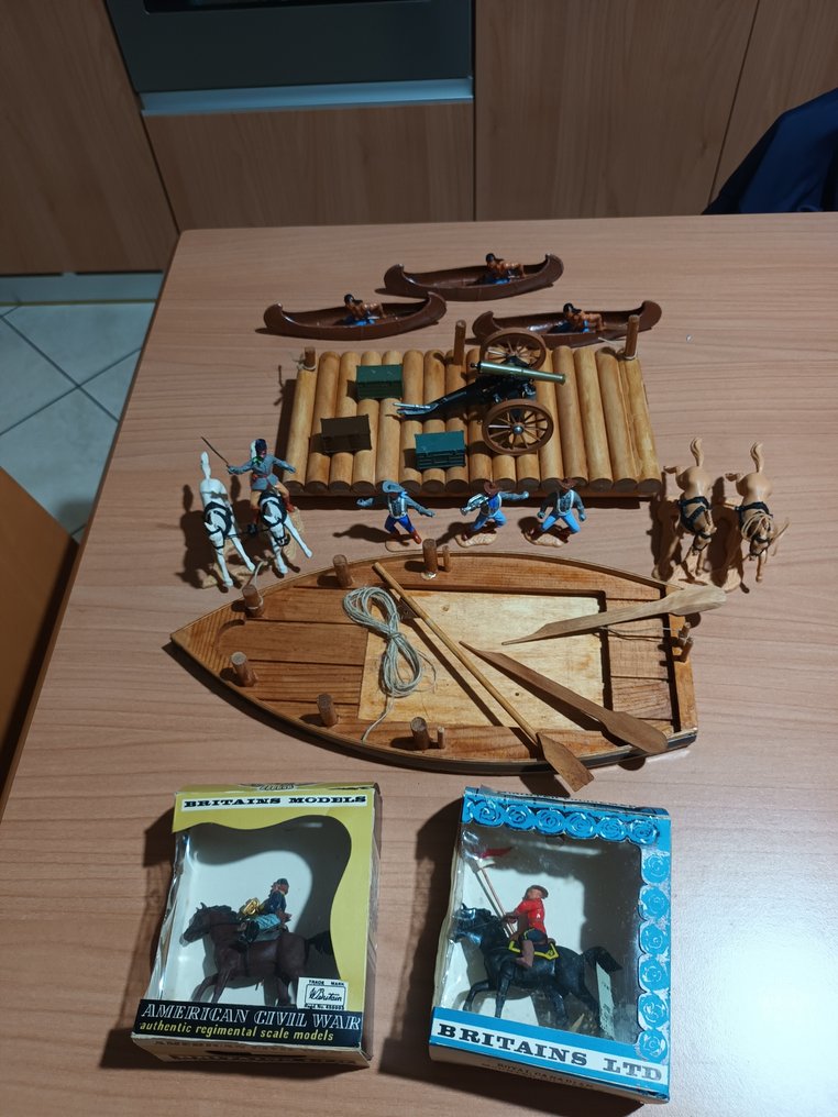 Britains, Timpo - Toy soldier Trombettiere guerra civile americana serie Swoppets prodotto dalla Britains negli anni sessanta in - 1960-1970 - 英国 #1.0