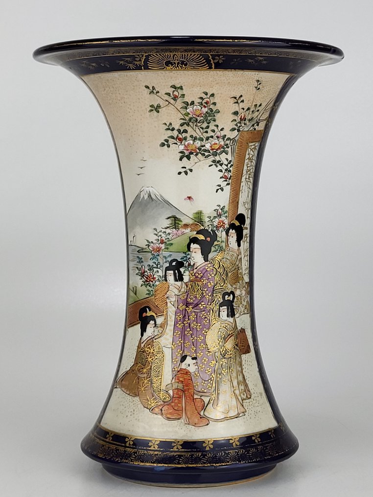 Βάζο - Πήλινο - Ιαπωνία - Meiji period (1868-1912) - Kusube Satsuma βάζο (χωρίς τιμή ασφαλείας) #1.0