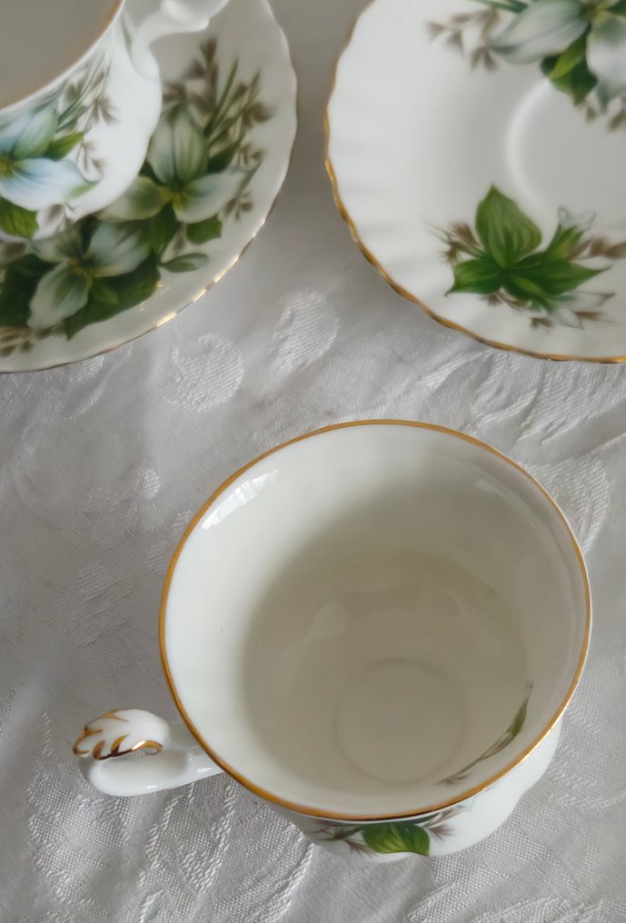 Royal Albert - 6人用咖啡套装 (13) - Trillium - 瓷 - 怀旧 #2.1