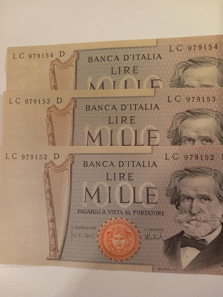 義大利. - 5 banconote Lire - anni vari  (沒有保留價) #1.0