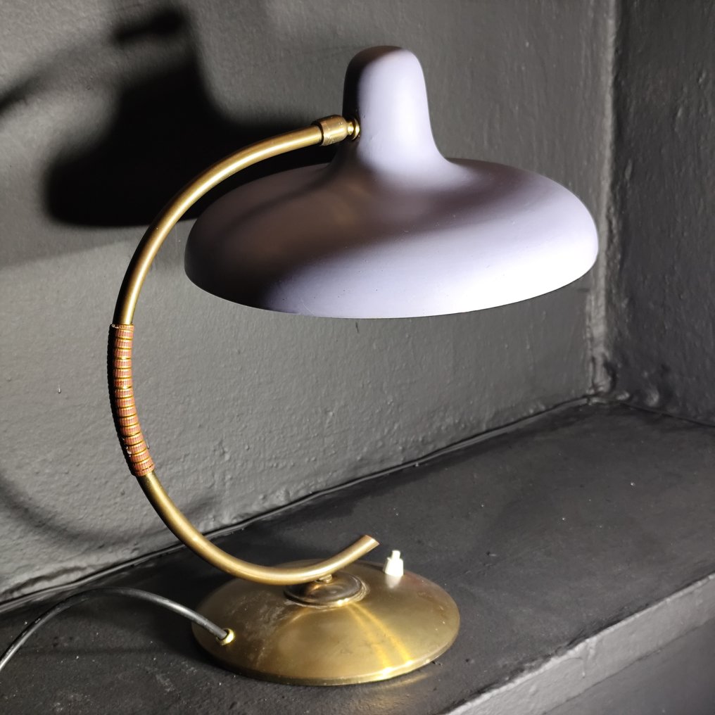 Επιτραπέζιο φωτιστικό - Ορείχαλκος, Μέταλλο, Rattan, Αλουμίνιο - Βικτωριανό επιτραπέζιο φωτιστικό #1.0