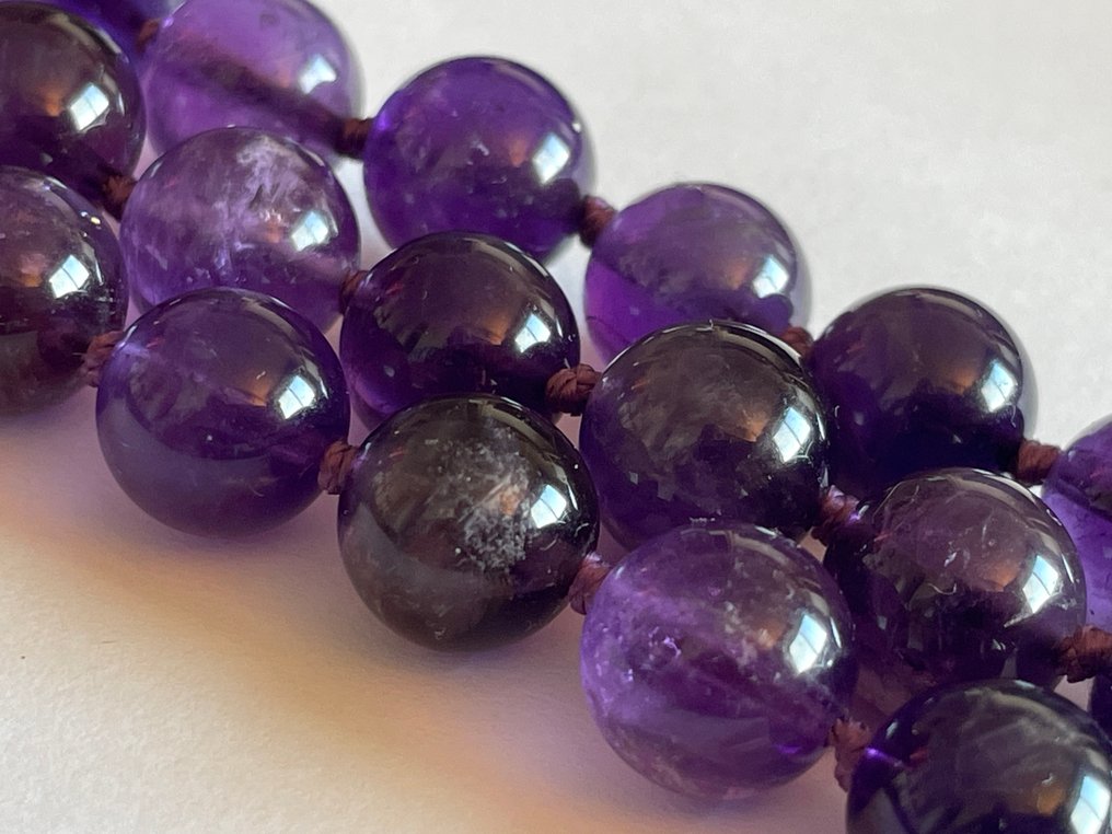 沒有保留價 - 頸鏈 18 克拉（750）黄金 - 305.35 克拉紫水晶 #4.3