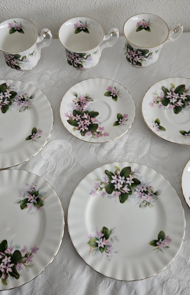 Royal Albert - Breakfast set (9) - Mayflower - Bone, Porcelain - Timeless romance #3.2