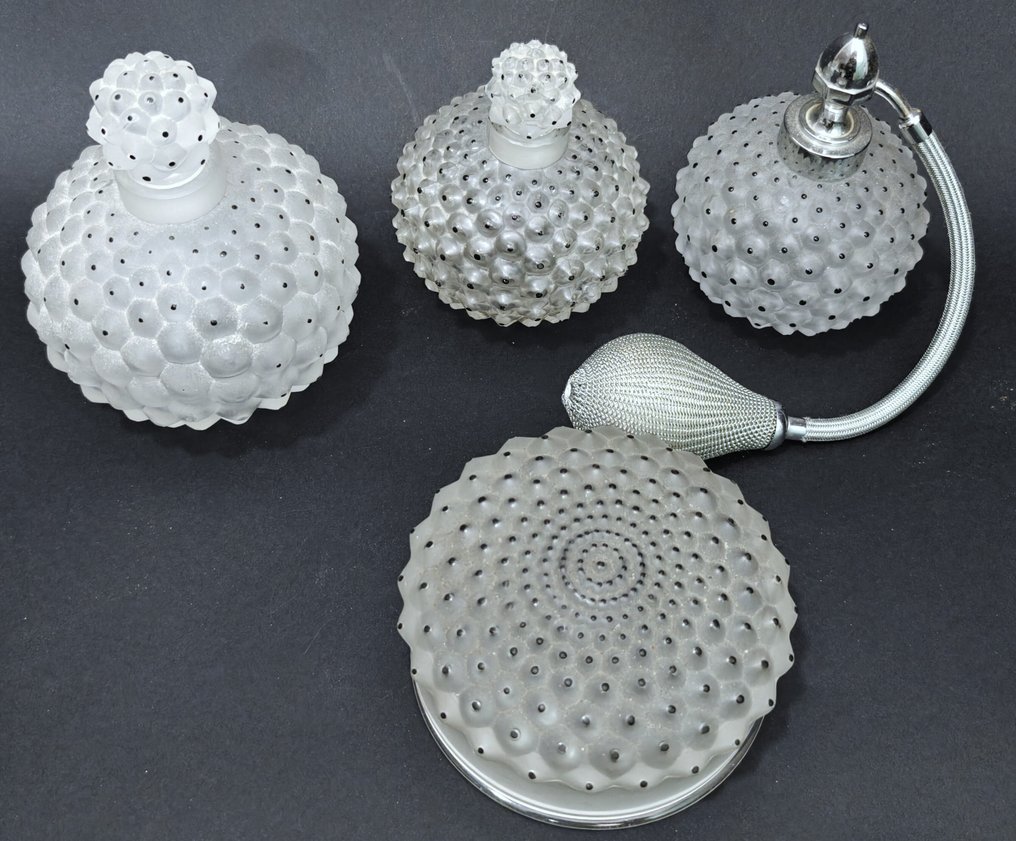 Αρ Ντεκό Σετ τουαλέτας (4) - Lalique - Κρύσταλλο - Σπάνιο πλήρες σετ #1.0