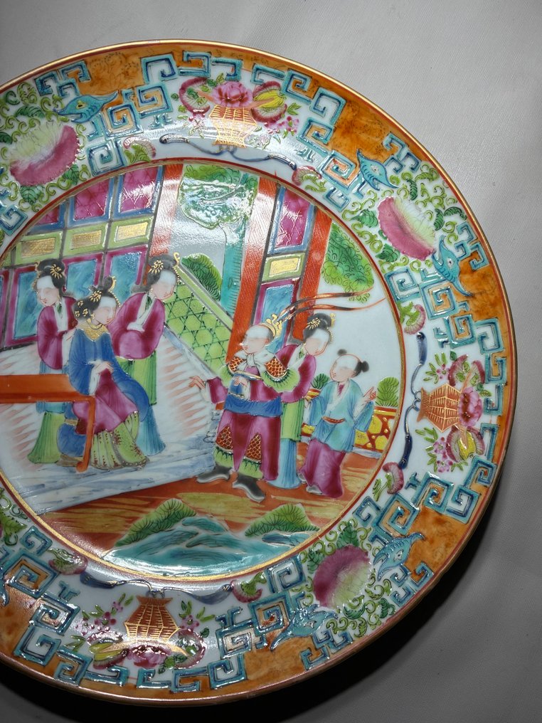 人物图案盘子 - 广州 - 瓷 - 中国 - Daoguang (1821-1850) #3.2