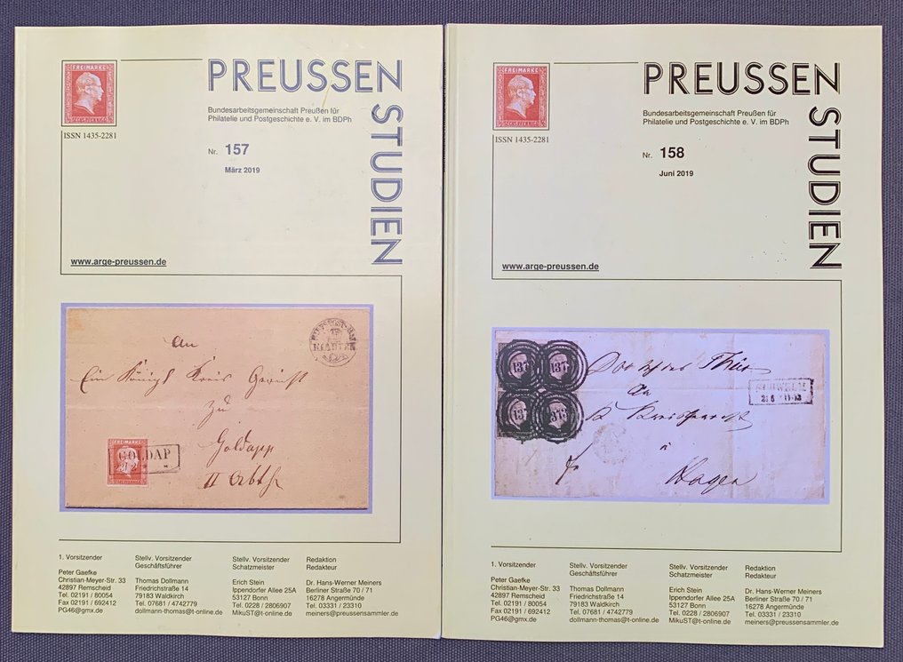 Άλτντόιτλαντ - Πρωσσία  - 12 Τεύχη Preussen Studien + Κατάλογος δημοπρασιών + Φάκελος #3.2