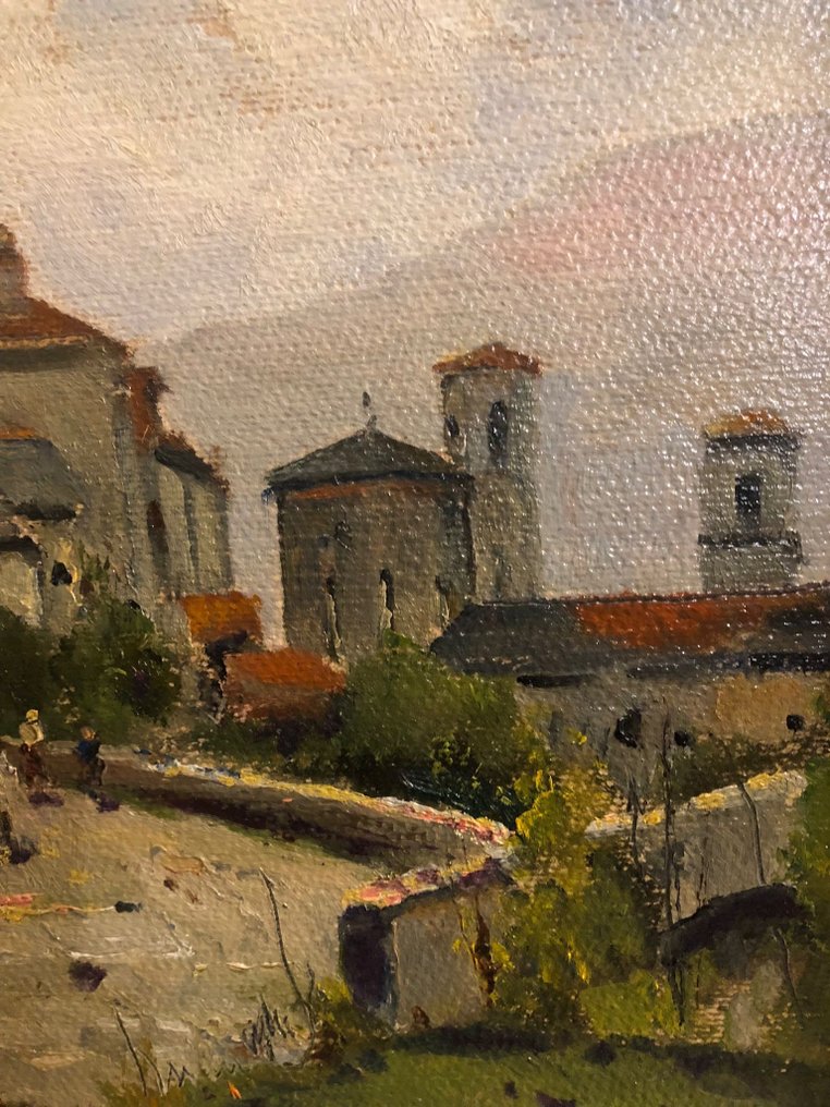 Scuola ita - Piccolo borgo  con personaggi #1.0