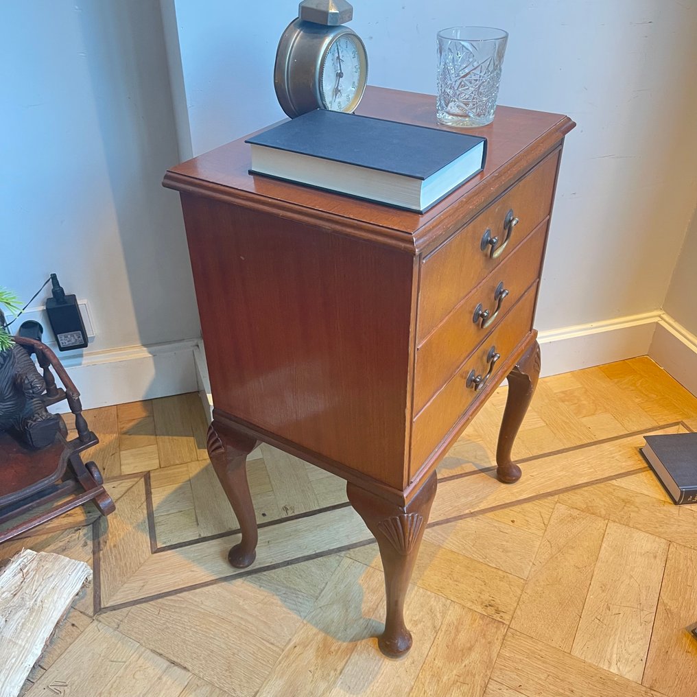 Nattbord - Mahogni - Par nattbordskuffer #4.3