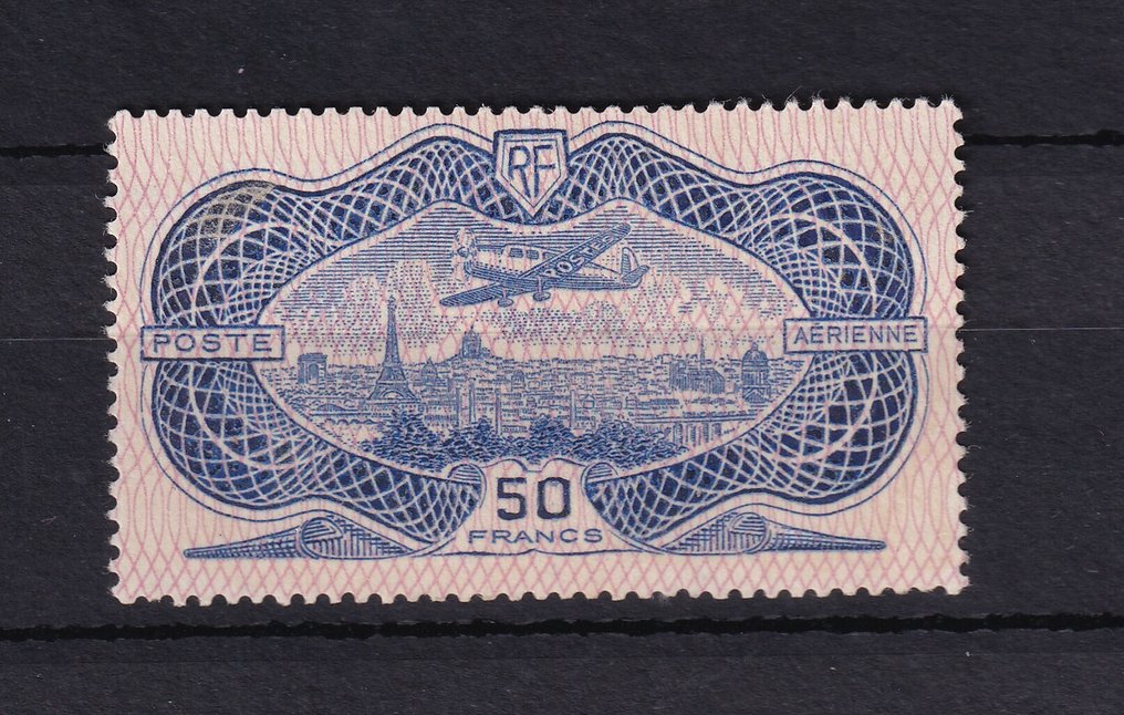 Francia 1936 - burelé 50fr posta aerea - Yvert PA n°15 #1.0