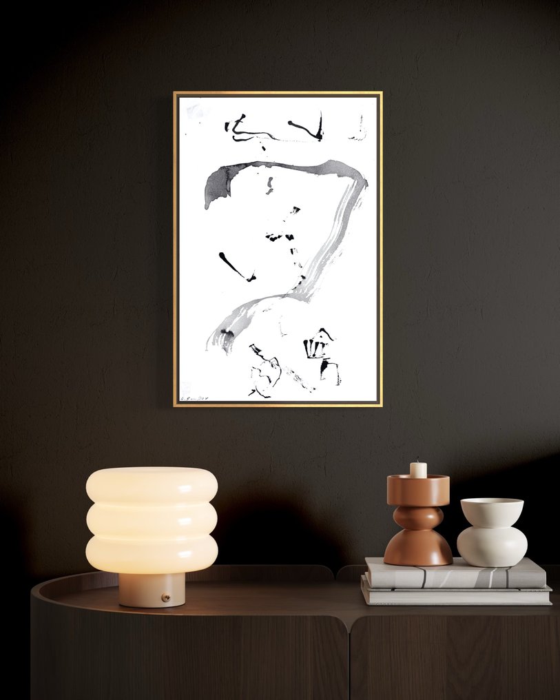 Hanna Ben Dov (1919-2009) - Belle abstraction lyrique c.1960 - Nouvelle École de Paris #1.0