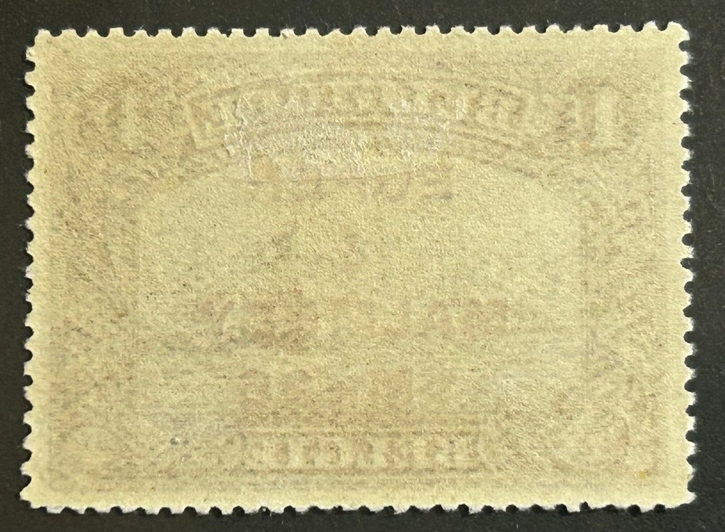 Belgia 1920 - Dekningsmerke med påtrykk 'EUPEN&MALMEDY' med sjeldent tannings - OBP/COB OC61T met CERTIFICAAT #2.1