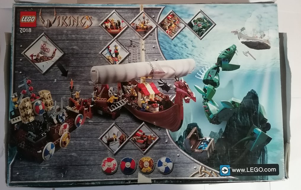 Lego Set - 7018 - Vikings - Viching Viking ship challenges  the midgard serpent #2.1
