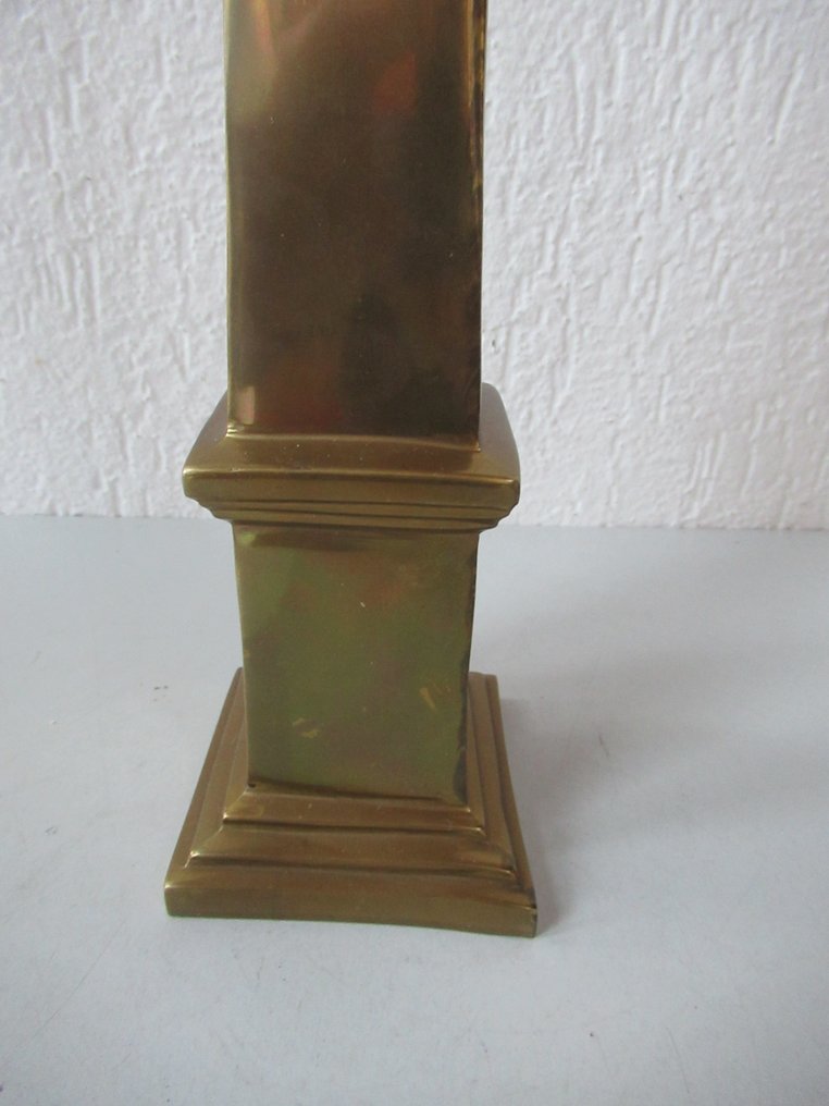 Γλυπτό, Vintage Messing obelisk - 36 cm - Ορείχαλκος - 1970 #2.1