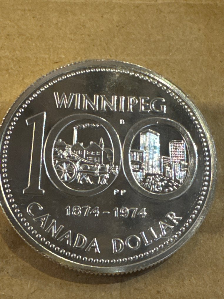 Καναδάς. 1 Dollar 1974 Winnipeg 23.32g  (χωρίς τιμή ασφαλείας) #1.0