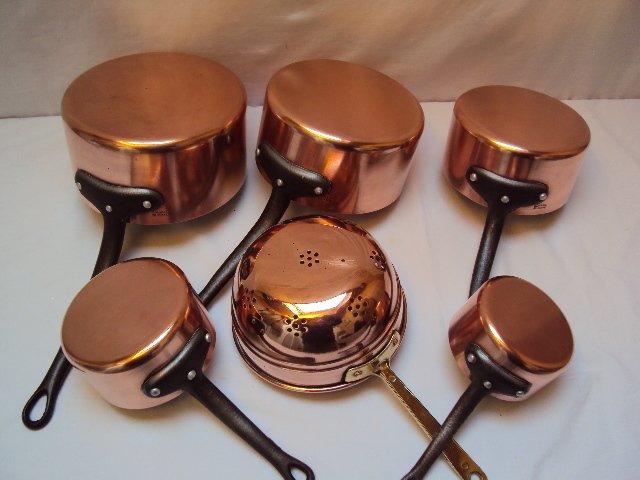 5 casseroles cuivre et 1 passoire - Σετ κατσαρόλας (6) - Χαλκός, Ορείχαλκος, Σίδερο #4.3