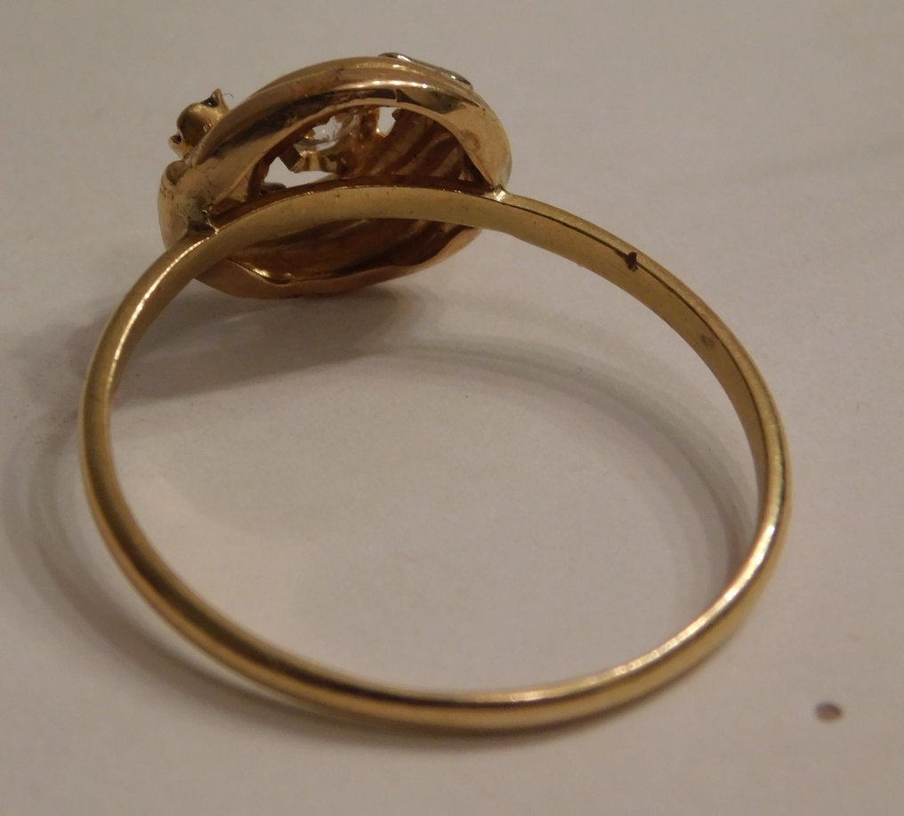 Δαχτυλίδι - 18 καράτια Κίτρινο χρυσό Διαμάντι (Φυσικό)  - Ρουμπίνι #4.3